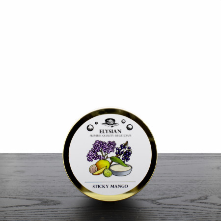 Elysian Shaving Soap, Sticky Mango