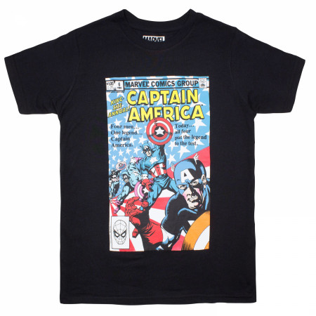 Marvel Comics Trust Me I'm A Super Hero Captain America Men's Blue T