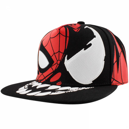 Spider-Man Mask Logo Zip-Up Hoodie with Sleeve Print