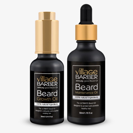 Product image 2 for Village Barber Beard Growth and Maintenance Oil Twin Pack