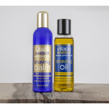 Product image 2 for Village Barber Shaving Oil and Balm Gift Set