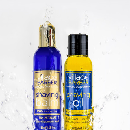 Product image 1 for Village Barber Shaving Oil and Balm Gift Set