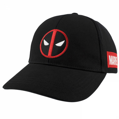 Deadpool Logo Black on Black New Era 59Fifty Fitted Hat
