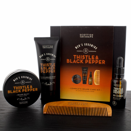 Scottish Thistle & Black Pepper Complete Beard Care Kit