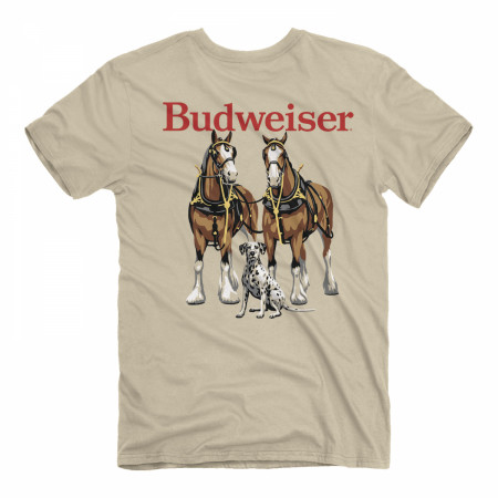 Product image 1 for Budweiser Clydesdales Front and Back Print T-Shirt