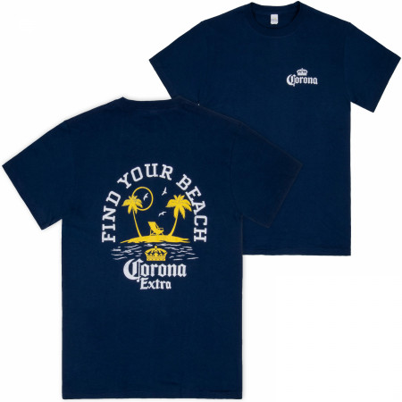 Short Corona Beer Taille XL – Bleu / Jaune / Blanc – Femme – Taille Régulière