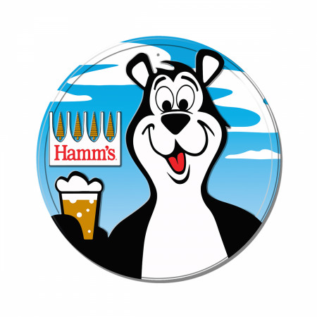 Hamm's BEER BAR SIGN ハムズベア サイン Hamm's Beer Round Tin Sign - WearYourBeer