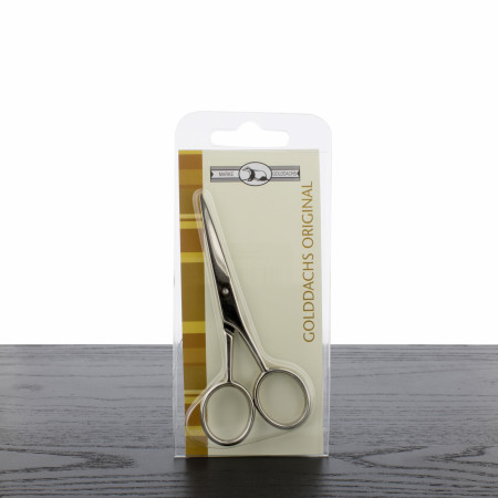 GOLDDACHS Nickel Plated Beard Scissors, 3.94"