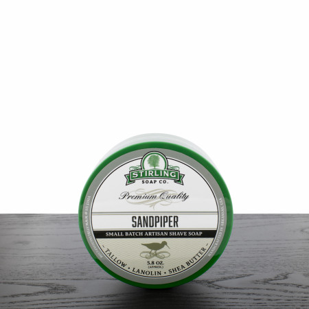 Stirling Soap Company Sandpiper Shaving Soap Jar, 5.8 oz.