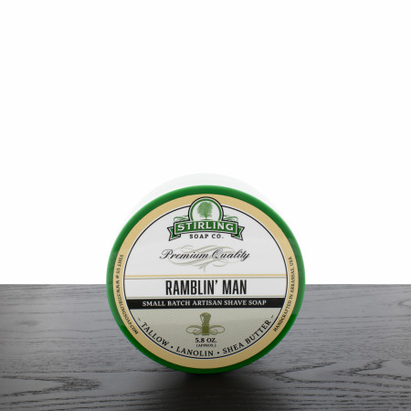 Stirling Soap Company Ramblin Man Shaving Soap Jar, 5.8 oz.