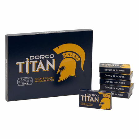 Product image 1 for DORCO Titan Double Edge & Double Coated Razor Blades (black)