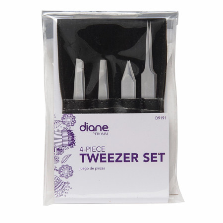 Product image 1 for Diane 4-Piece Tweezer Set with Case