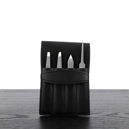 Diane 4-Piece Tweezer Set with Case