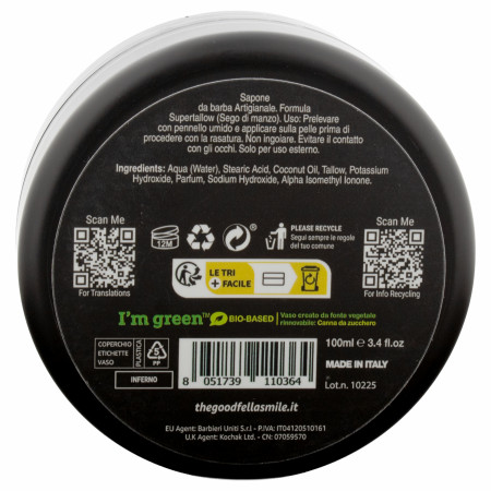 Product image 1 for Goodfellas Smile Shaving Soap, 3.4 oz.- Inferno