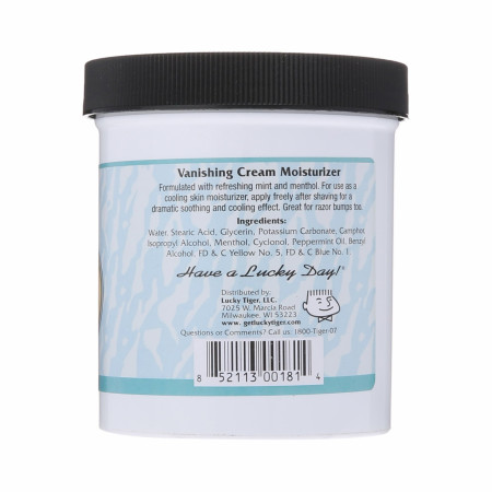 Product image 2 for Lucky Tiger Menthol Mint Vanishing Cream, 12 oz.