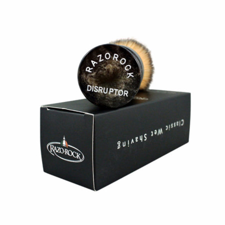 Product image 3 for RazoRock Faux Horn Disruptor Plissoft Synthetic Shaving Brush - 22mm