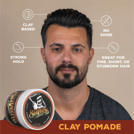 Product image 2 for Suavecito Clay Pomade, 4 oz.