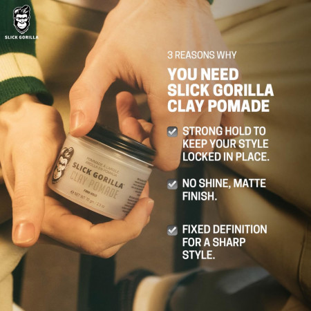 Product image 5 for Slick Gorilla Clay Pomade, 2.5 oz.