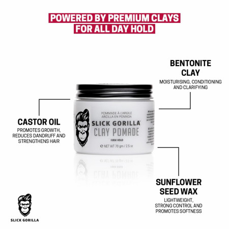 Product image 8 for Slick Gorilla Clay Pomade, 2.5 oz.