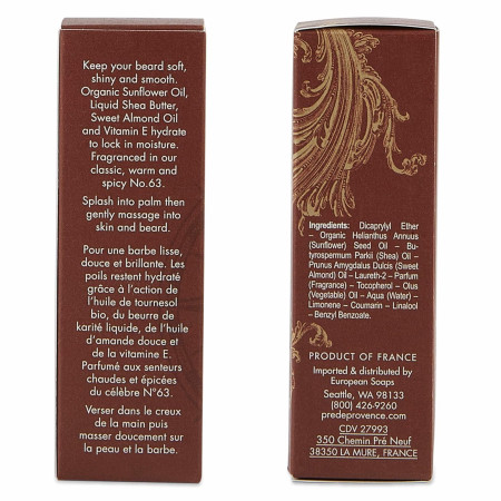 Product image 4 for Pre de Provence No. 63 Men's Beard Oil, 30 ml