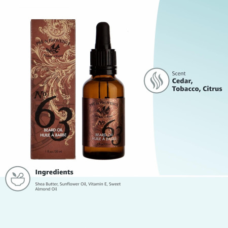 Product image 5 for Pre de Provence No. 63 Men's Beard Oil, 30 ml