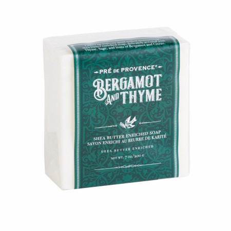 Product image 1 for Pre de Provence Bergamot & Thyme Cube Soap, 200 gm