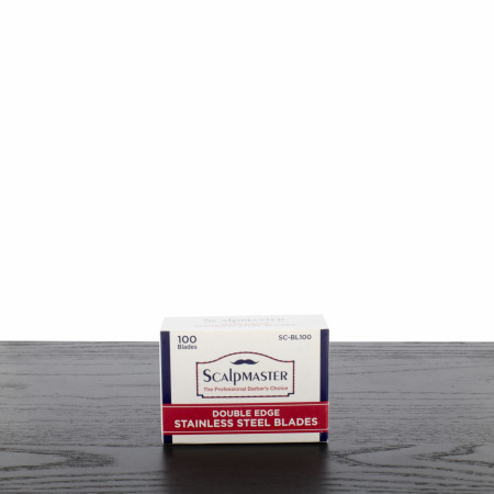 Burmax Scalpmaster Double Edge Stainless Steel Razor Blades, 100-ct