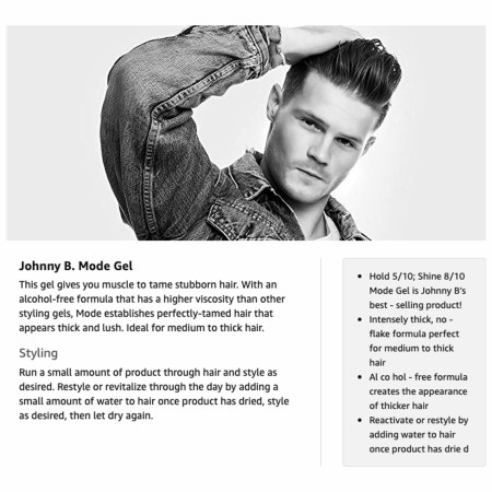 Product image 5 for Johnny B Mode Blue Hair Stying Gel, 16 oz.