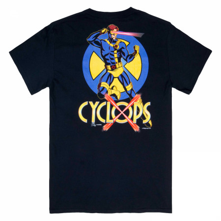 Product image 2 for Cyclops X-Men Logo Front and Back Print T-Shirt