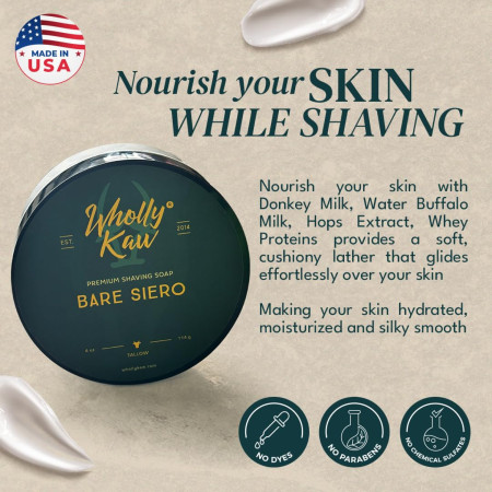 Product image 5 for Wholly Kaw Shaving Soap, Bare Siero - Unscented