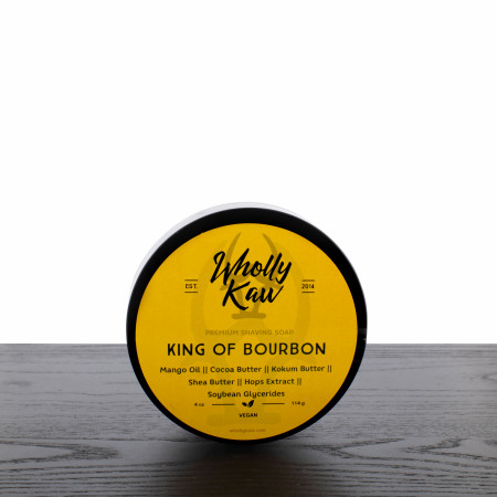 Wholly Kaw Vegan Shaving Soap, King of Bourbon