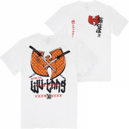 Wu-Tang Clan Katanas Front and Back Print T-Shirt - SuperHeroStuff