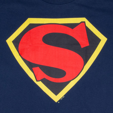 T-shirt Superman DC Comics Homme - Navy L - Logo USA - Neuf Avec étiquettes