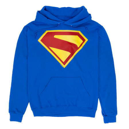 Superman James Gunn Logo Blue Hoodie - SuperHeroStuff
