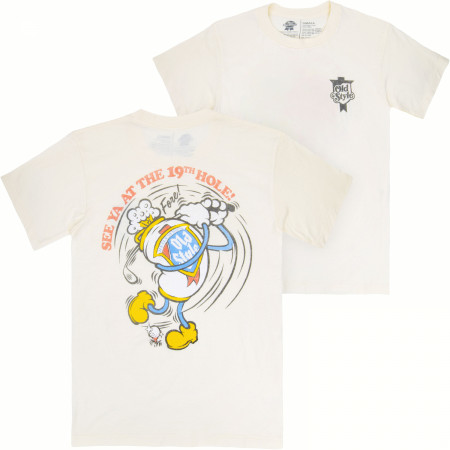 Old Style Golf See Ya at The 19th Hole Front and Back Print T