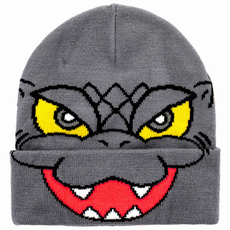 Godzilla Chibi Big Face Acrylic Knit Beanie - SuperHeroStuff