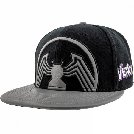 New Era Venom Logo 39Thirty Fitted Flex Hat - Officially Licensed Spider-Man Villain Cap