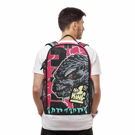 authentic godzilla backpack for kids vs. Kong Pattern Premium (2023)                   (H)430mm  (W)280mm  (D)160mm  100% TM Godzilla Backpack for Kids |