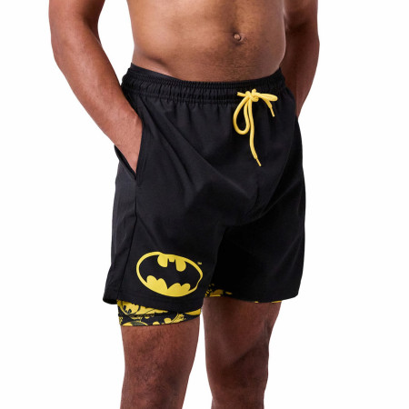 Batman Active Shorts with Printed Liner - SuperHeroStuff