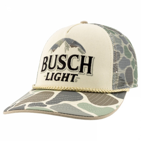 Busch Light Grey Camo Mountains Adjustable Hat - WearYourBeer display picture 3