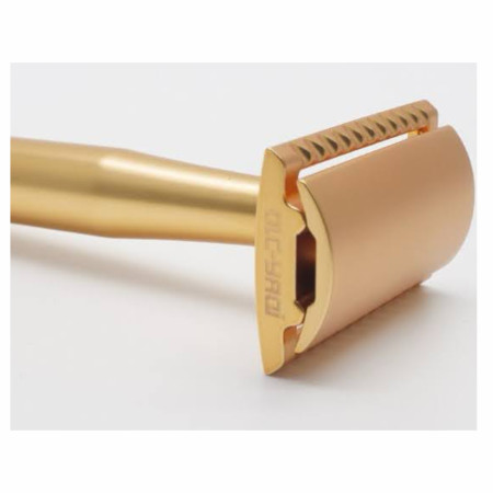 Product image 3 for Yaqi Midas 3-piece Matte Gold Double Edge Safety Razor