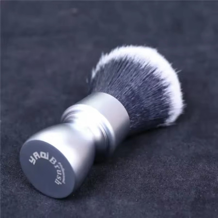 Product image 3 for Yaqi Heavy Metal Handle Synthetic Hair Tuxedo Knot Shaving Brush