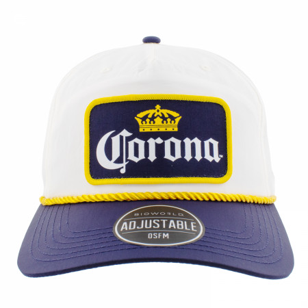 Corona Extra Logo Adjustable Snapback White Hat - WearYourBeer