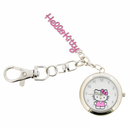Hello Kitty Analog Bag Charm Pocket Watch - SuperHeroStuff