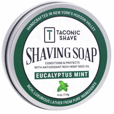 Product image 1 for Taconic Eucalyptus Mint Shaving Soap with Hemp Seed Oil