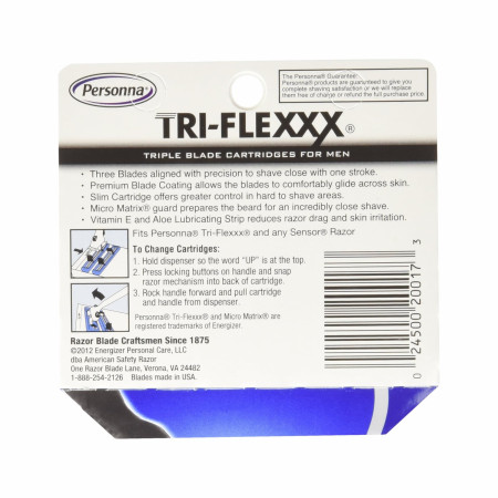 Product image 1 for Personna Tri-Flexxx Triple Blade Cartridges, 8-count