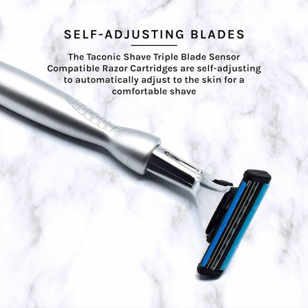 Product image 5 for Taconic Shave SENSHAN Chrome Cartridge Razor Handle (Sensor Compatible)