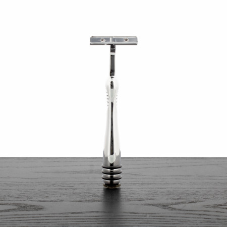 Taconic Shave TWINHAN Chrome Razor Handle (TRAC II Compatible)
