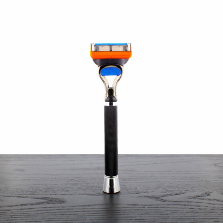 Parker Black/Chrome Fusion Cartridge Razor Handle (Fusion5 compatible)