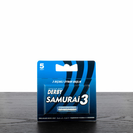 Derby Samurai3 Triple Blade Cartridges, 5-count